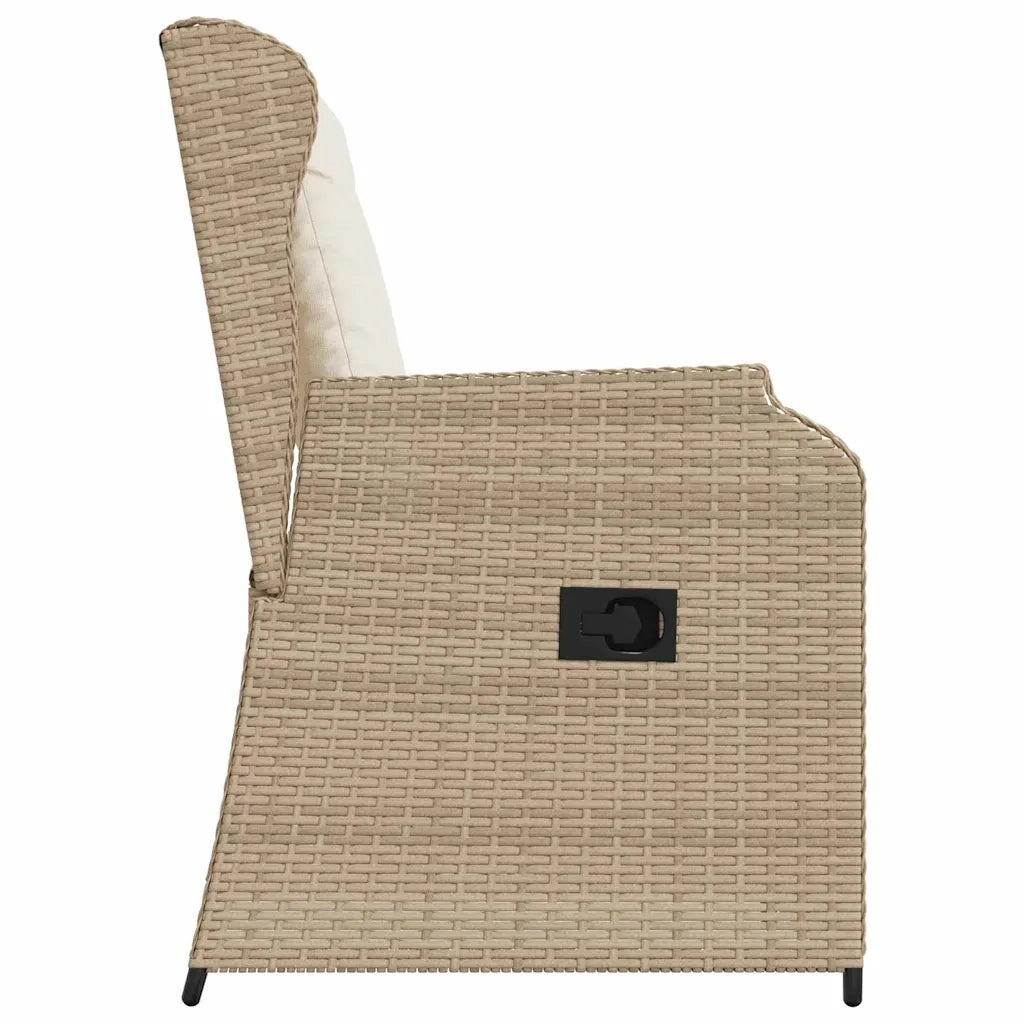 Panchina da giardino 2 pcs Beige polyrattan 3394489