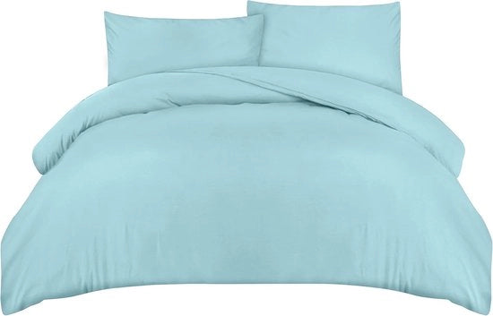 Set di coperte da letto 200x200 cm + 2 coperte per cuscino 50x75 cm - Blu termale