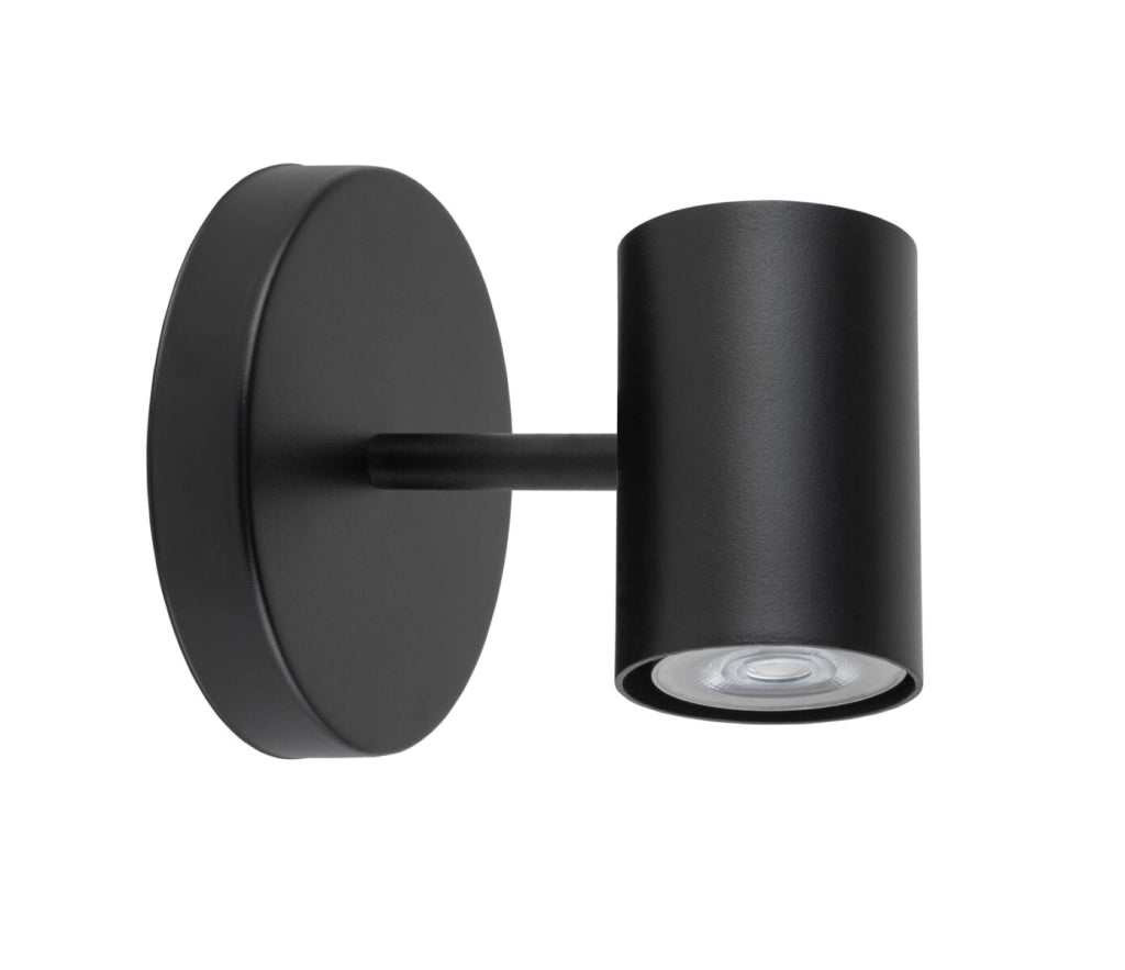Applique moderna nera spot Luis 1xGU10 25W Sigma Lighting