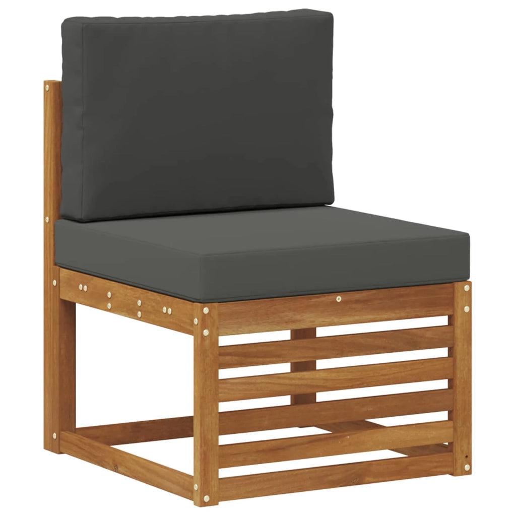 Set divano sezionale con cuscino 9 pcs Naturale e Antracite 3375322