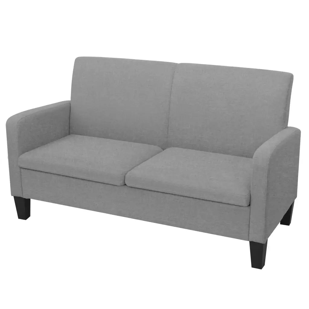 Set di Divani 2 pz in Tessuto Grigio Chiaro 278212