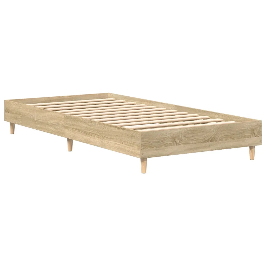 Giroletto senza Materasso-Struttura Letto Rovere Sonoma 100x200cm in Truciolato 416616