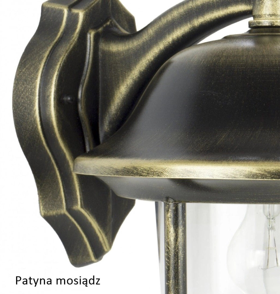 Applique esterna rétro nera 1 luce E27 IP43 SU-MA Prince