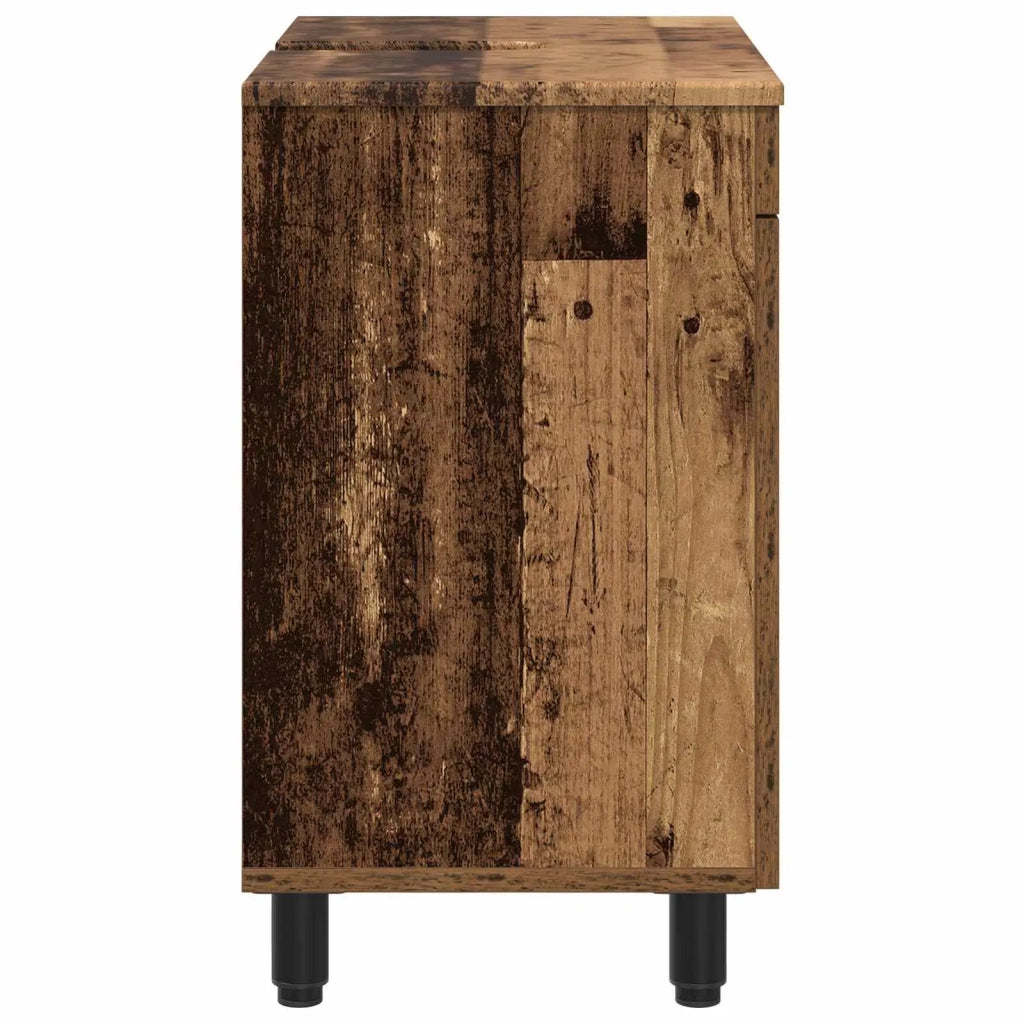 Mobiletto da bagno Legno antico 60 x 35 x 60 cm 889403