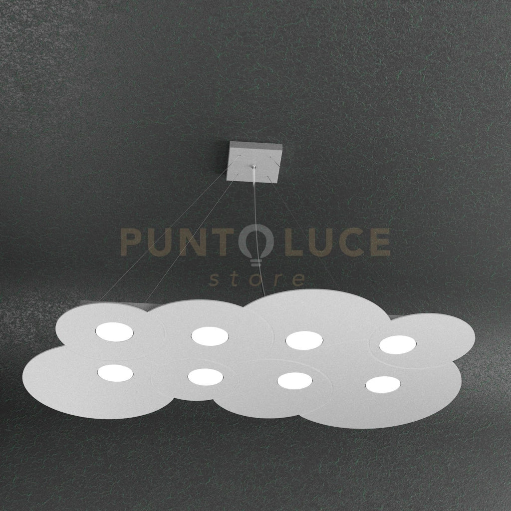 CLOUD SOSPENSIONE 8 LUCI GRIGIO 1128-S8 R-GR