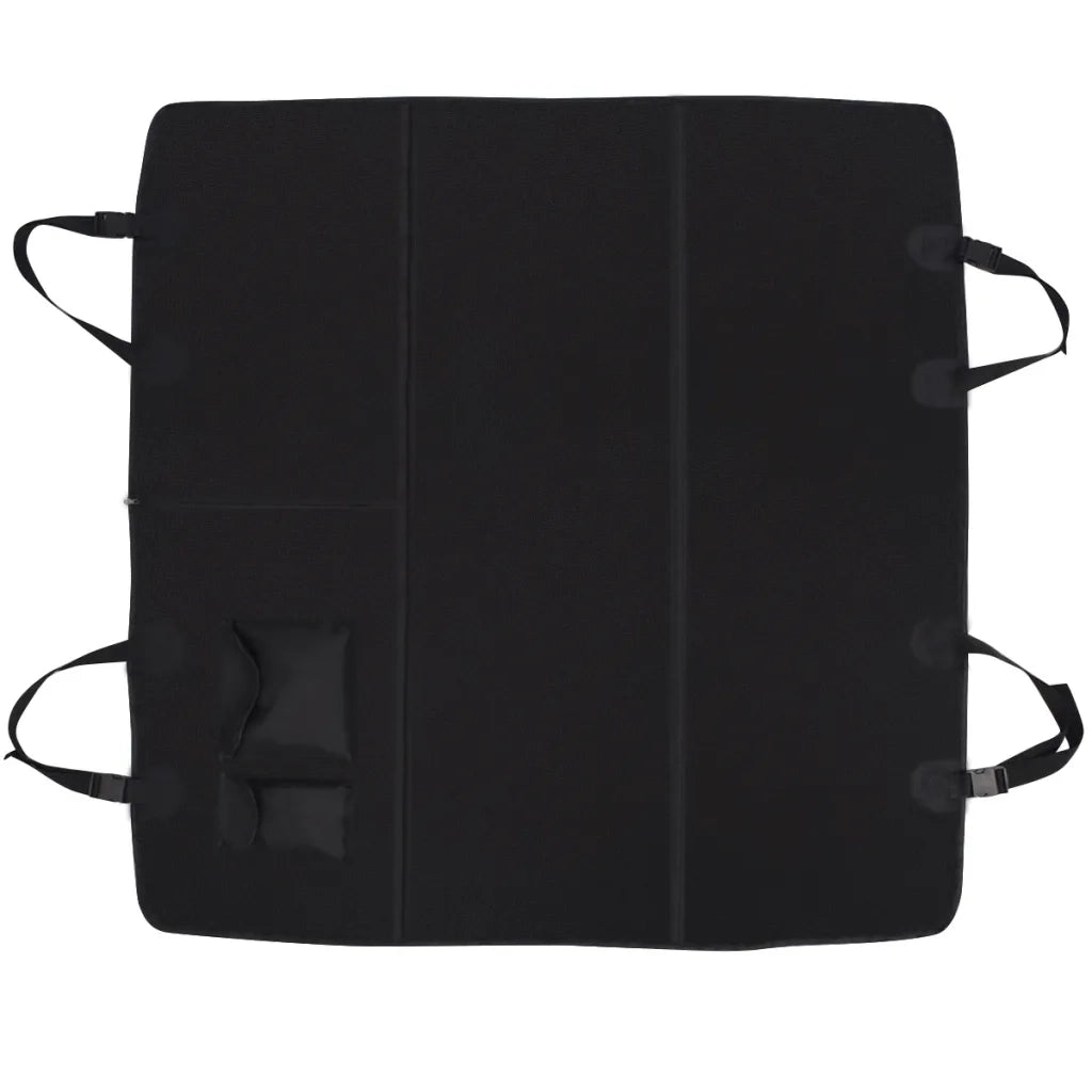 Coperta per Cani per Sedile Posteriore Auto 148x142 cm nero 170473