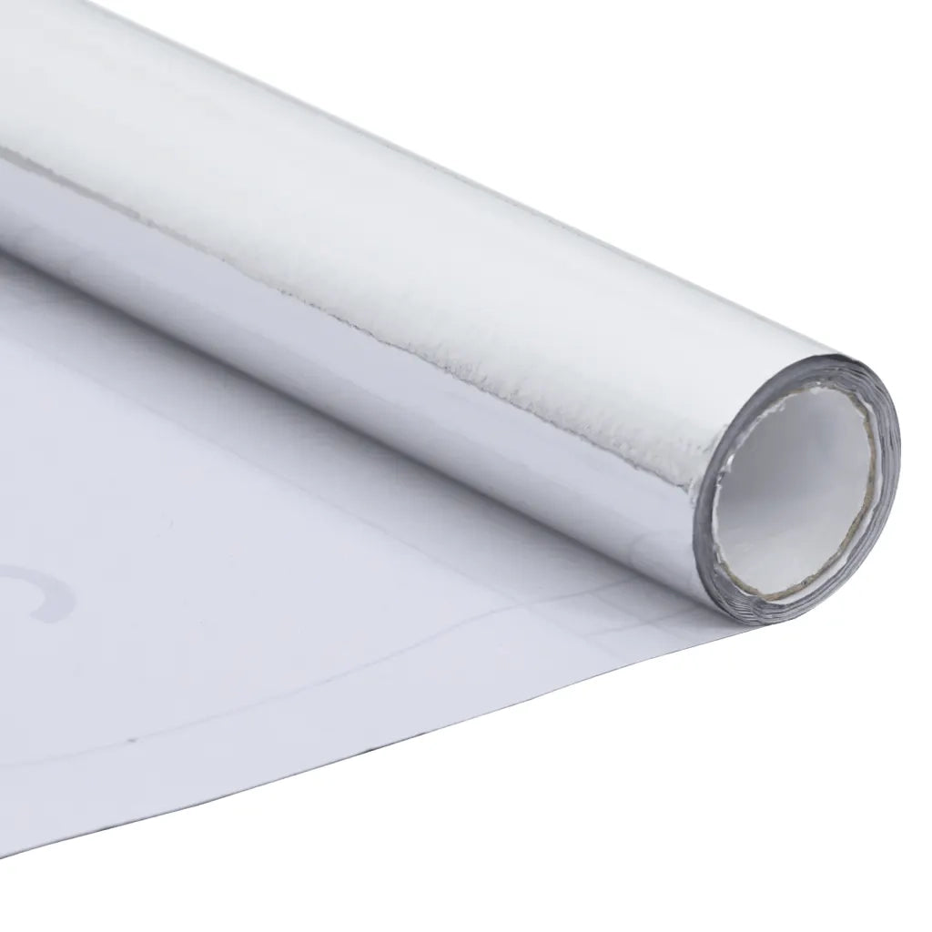 Pellicola Autoadesiva per Mobili Argento Lucido 500x90 cm PVC 326148