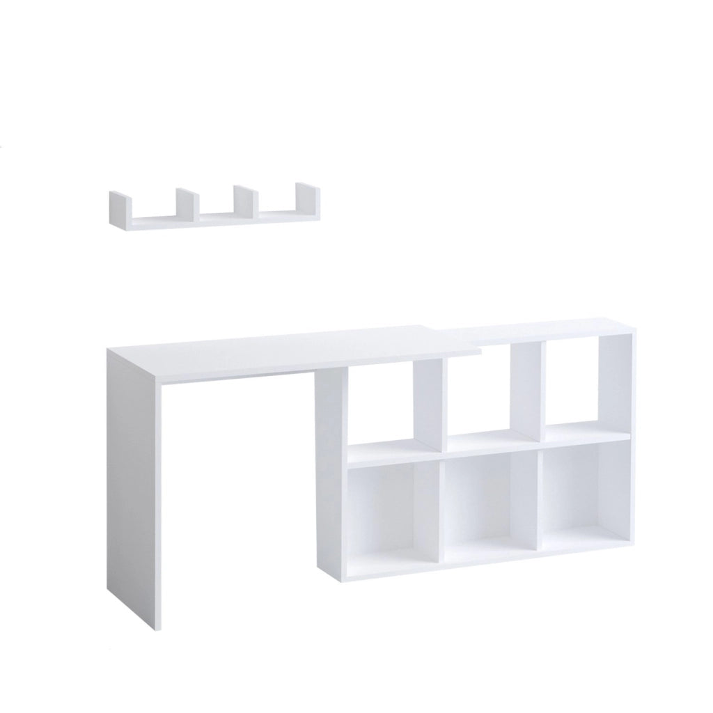 Bureau en bois "Jack" - 145 x 45 x 74 cm - Chêne bianco