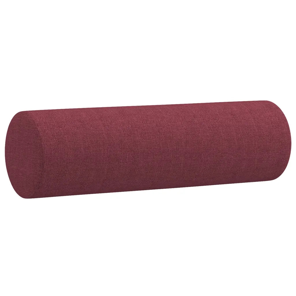 Set di Divani 4 pz con Cuscini Rosso Vino in Tessuto 3201566