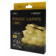 Luci natalizie esterne 20m 200LED 3000K USB BT Ecolight