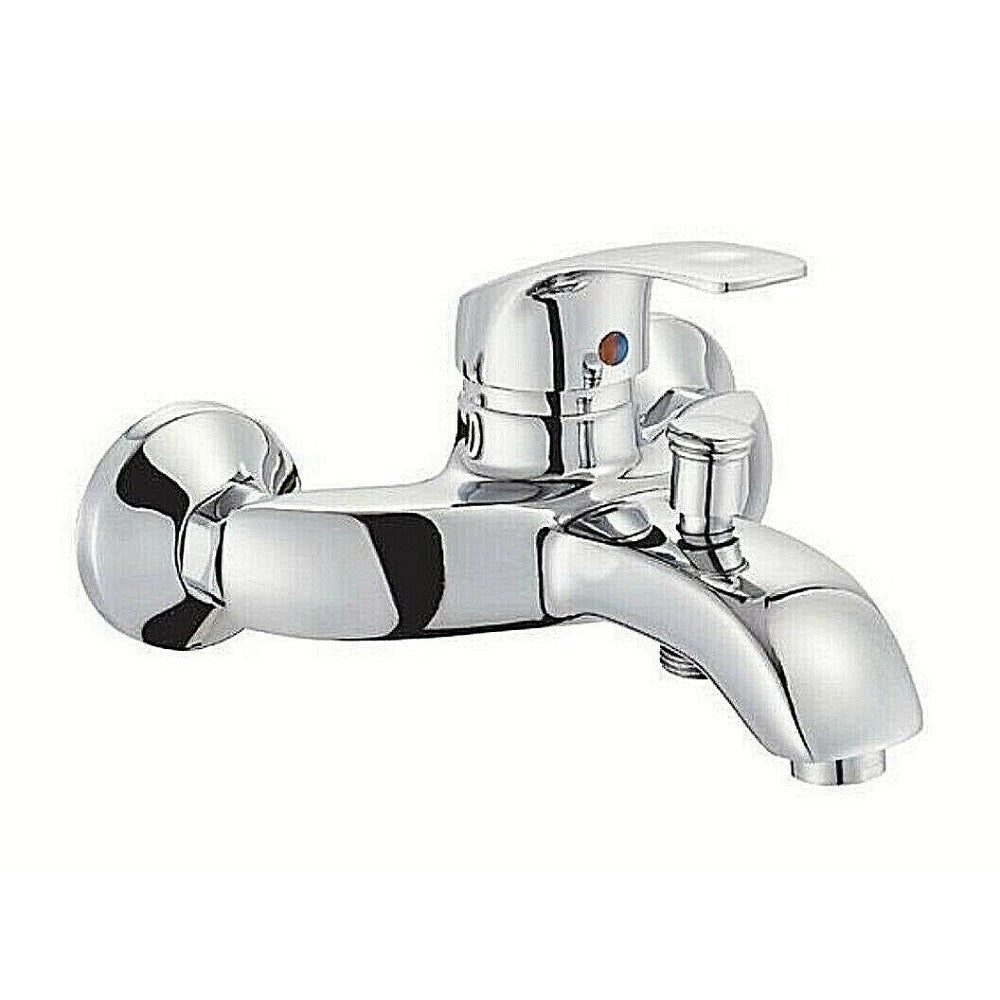 Trade Shop - Rubinetto Miscelatore Per Vasca A Muro Doccia Monocomando Modello Napoli 52329a -