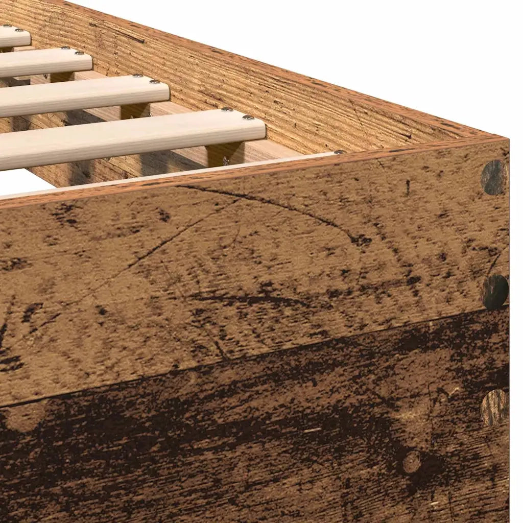 Struttura del letto-Giroletto Legno vecchio 193 x 125 x 70 cm