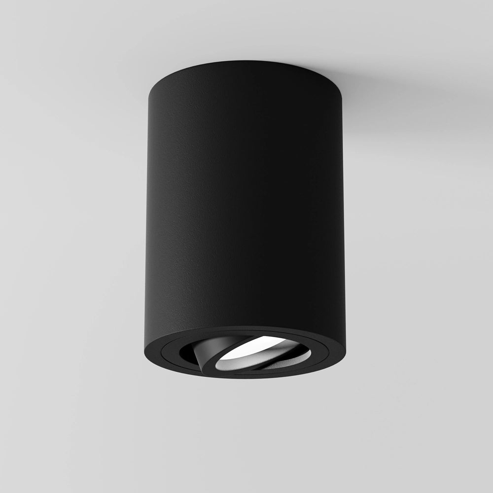 Maytoni plafoniera Atom nera GU10 50W 1 luce alluminio