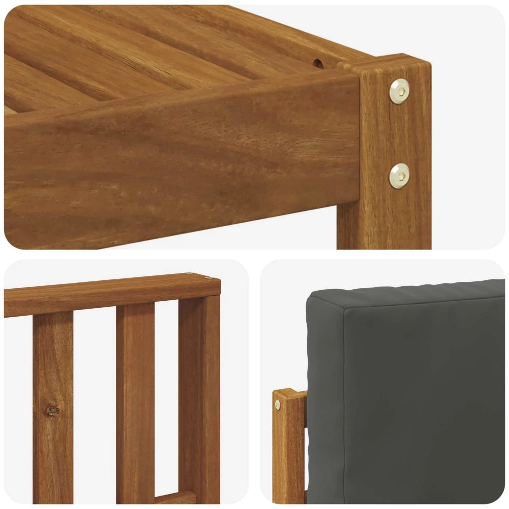 Set di divani da esterno con cuscino 7 pcs Naturale e Antracite 3366495