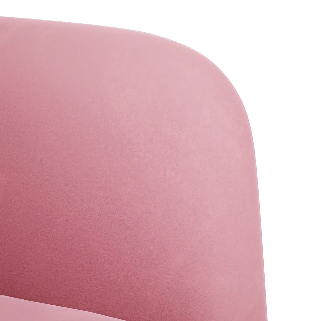 Divano Sedia con Braccioli-Poltrona-Sofa Relax Rosa 54 cm in Velluto