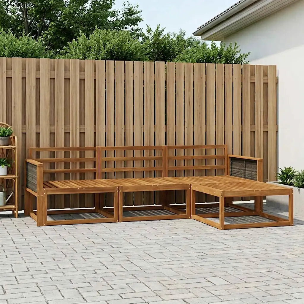 Set di divani da esterno 4 pcs Naturale 3382457