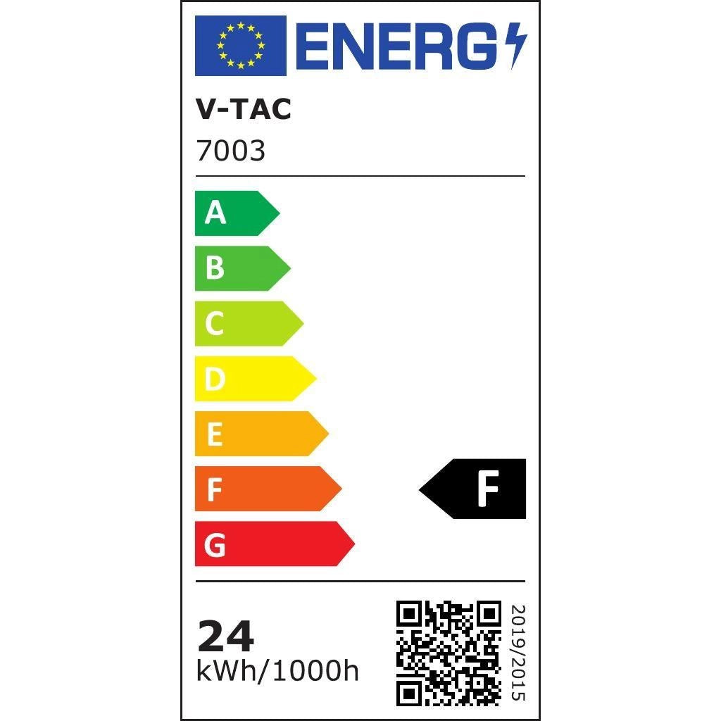 Plafoniera LED 24W nera 44,5cm 3000K V-TAC VT-7790