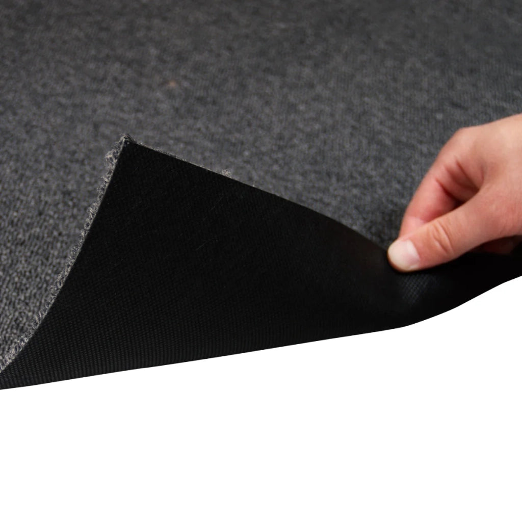 20 Quadrotte di Moquette 50x50cm Colore Nero Carbone 5mq Dure per Casa e Ufficio