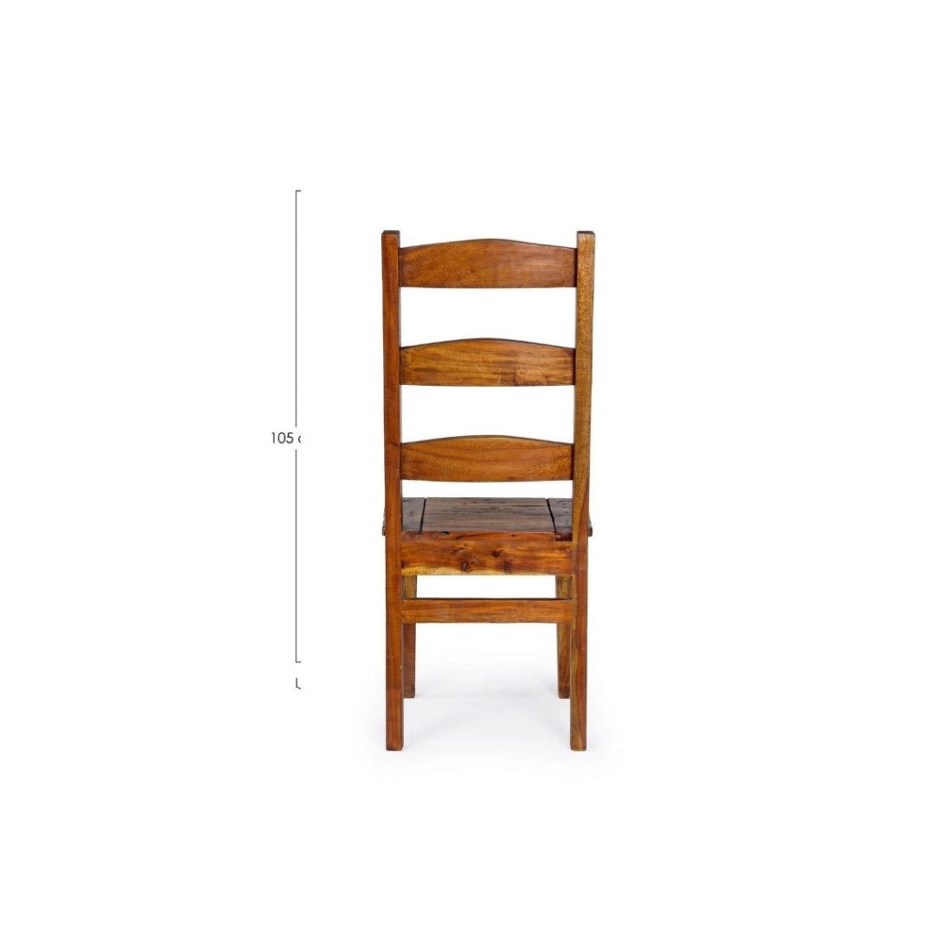Sedia Chateux legno acacia rustica anticata