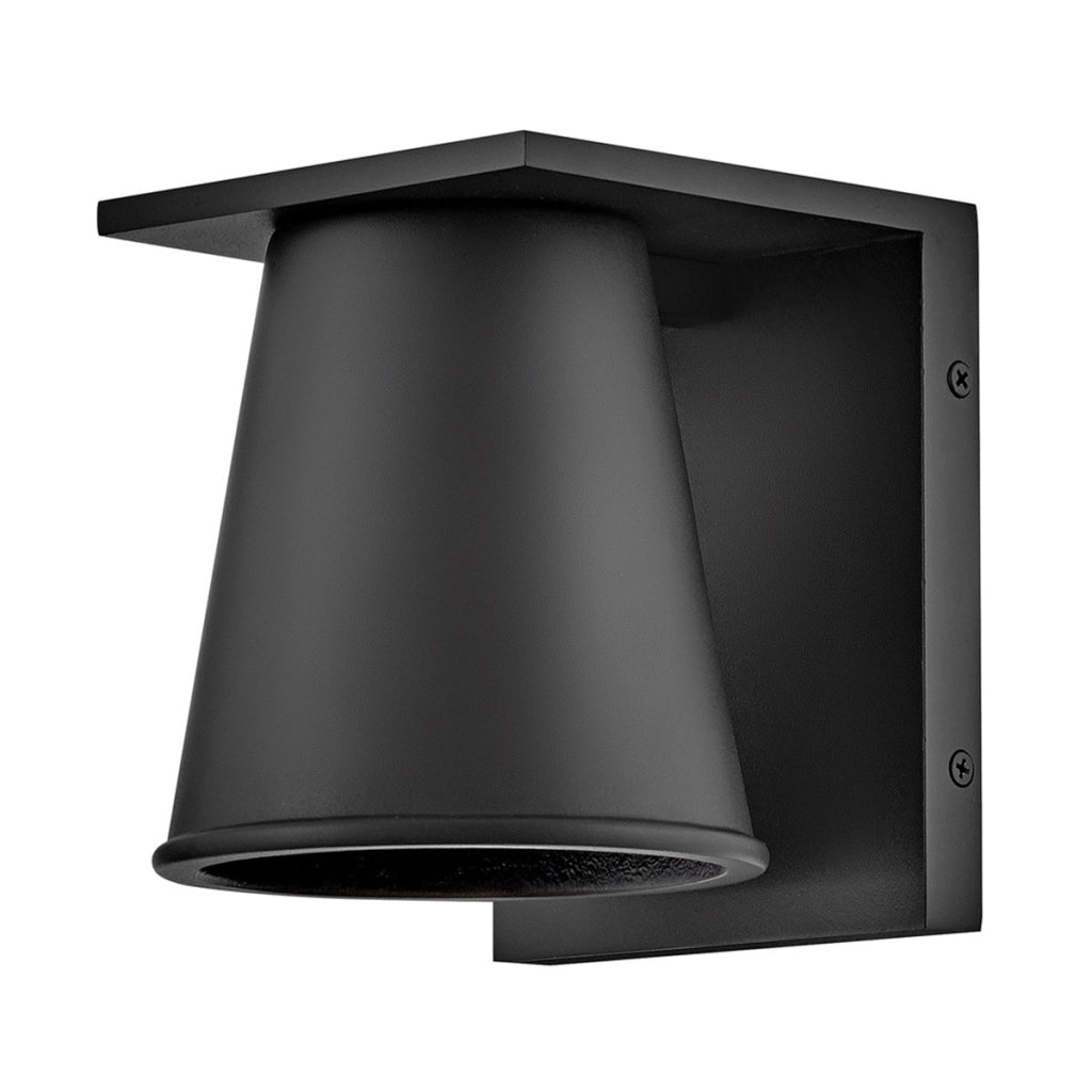 Applique esterna nera HANS, cono, GU10 8W IP44 Hinkley
