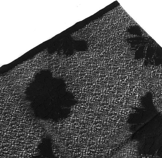 Vestiti da Spiaggia per Donne - Bikini con Cintura - Maniche a Kimono - Spille - Rasoio per Capelli - Protezione Solare - Abito - Nero.