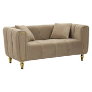 Divano Alma Grigio Con Cuscini cm 155x81x71