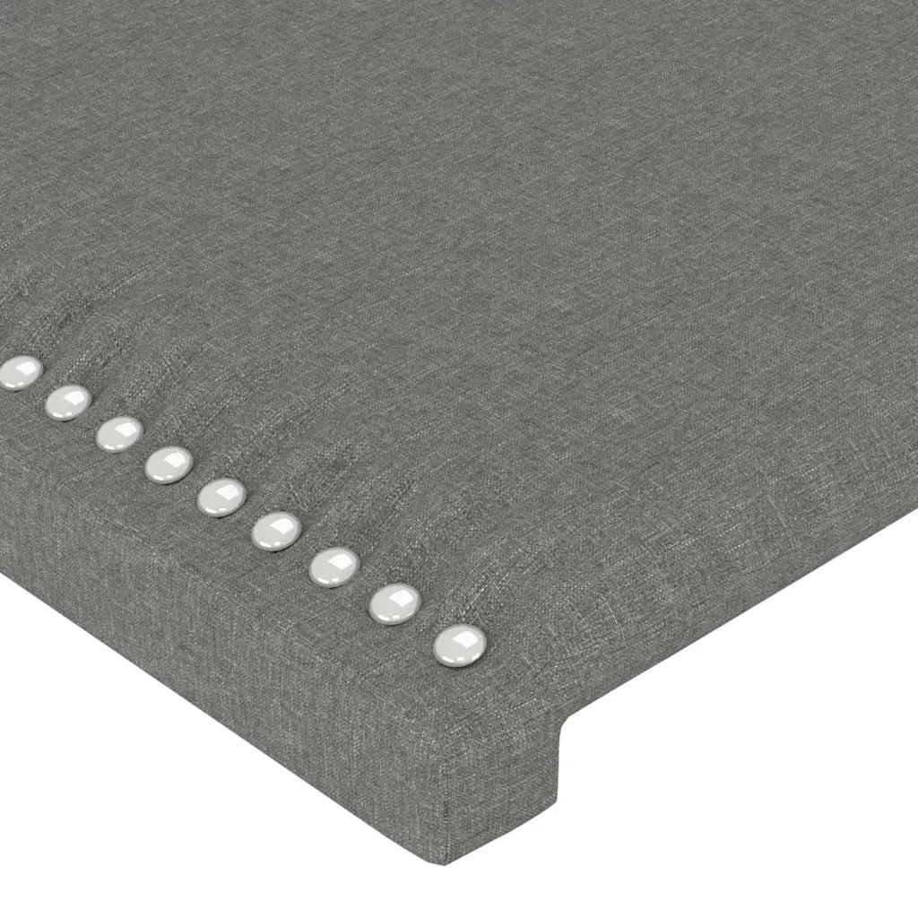 Letto matrimoniale | Letto per adulti | Giroletto senza Materasso Grigio Scuro 180x200 cm Tessuto