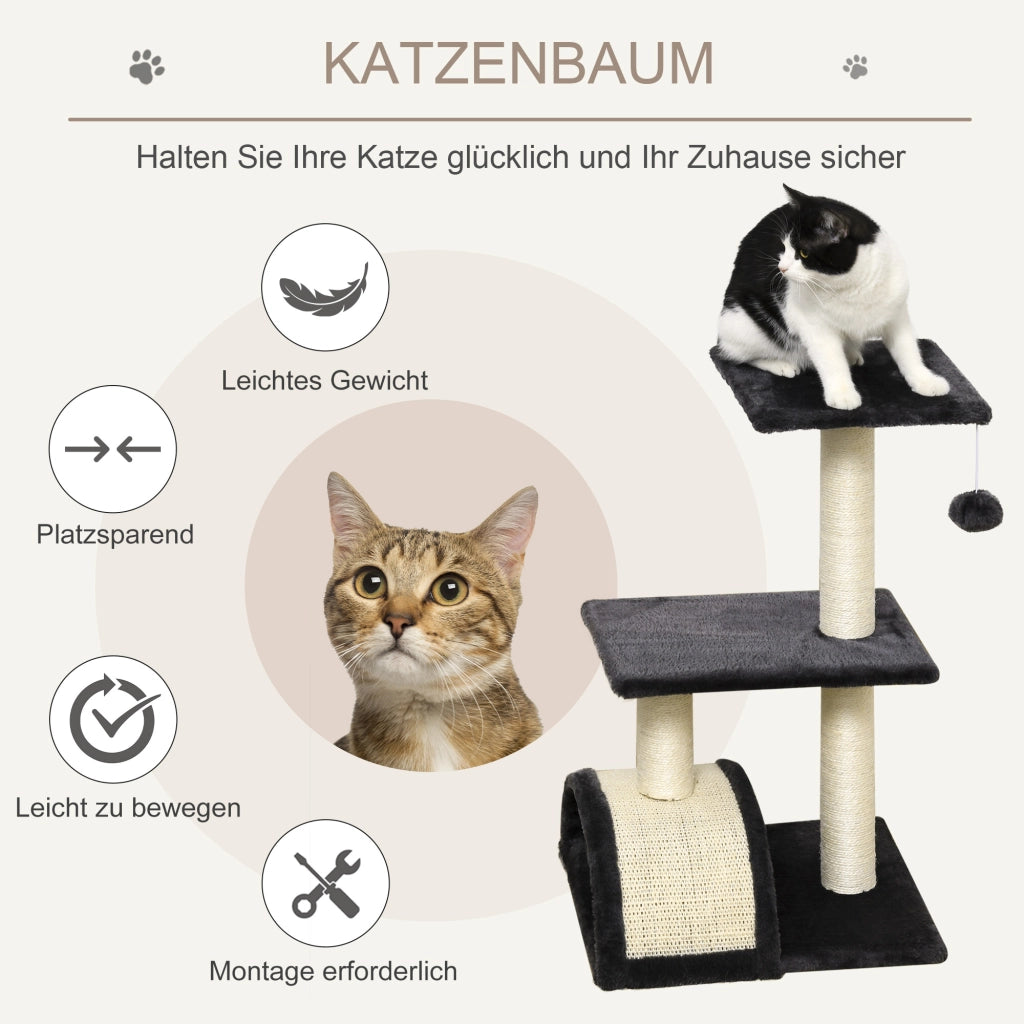 Albero tiragraffi per gatti ¨C Minimal ¨C Grigio 72 cm