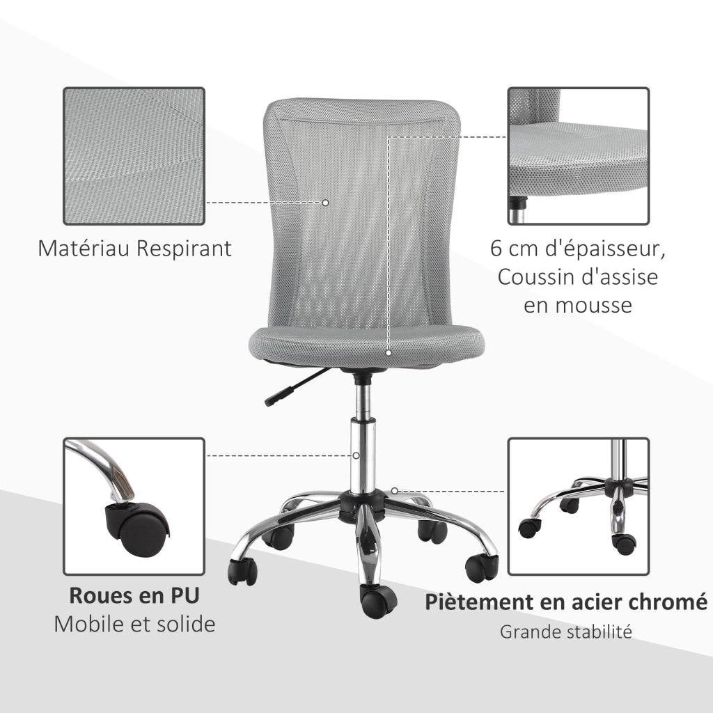 Poltrona ergonomica ¨C Minimal ¨C grigio, rete, regolabile