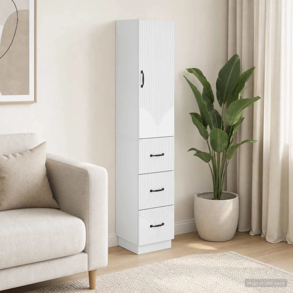 Set di armadi 2 pcs Bianco Lucido 33 x 34,5 x 87 cm 3416812