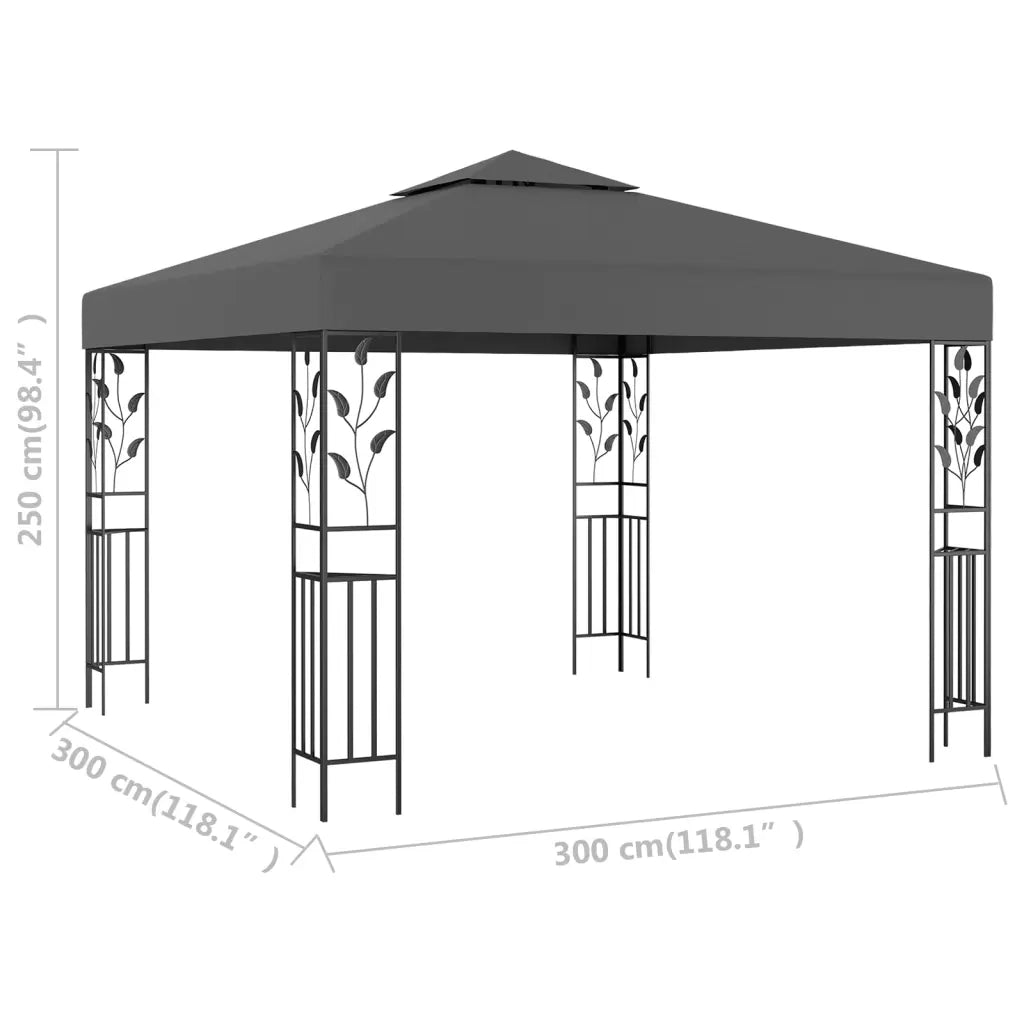 Gazebo | Pergolato 3x3 m Antracite