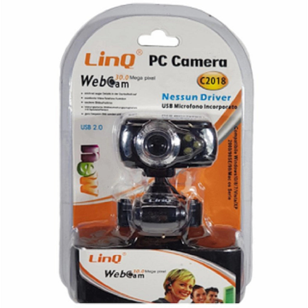 Trade Shop - Web Cam Usb Con Microfono Incorporato Mega Pixel C2018 Classe Energetica A+ Pc -