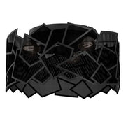 Plafoniera Luminex Camo metallo nera rete 3xE27 Ø49,5