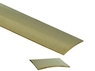 PIAGGIA AUTOADESIVA PROFILO SEMITONDO IN OTTONE- - cm.103x3 - 1 blister