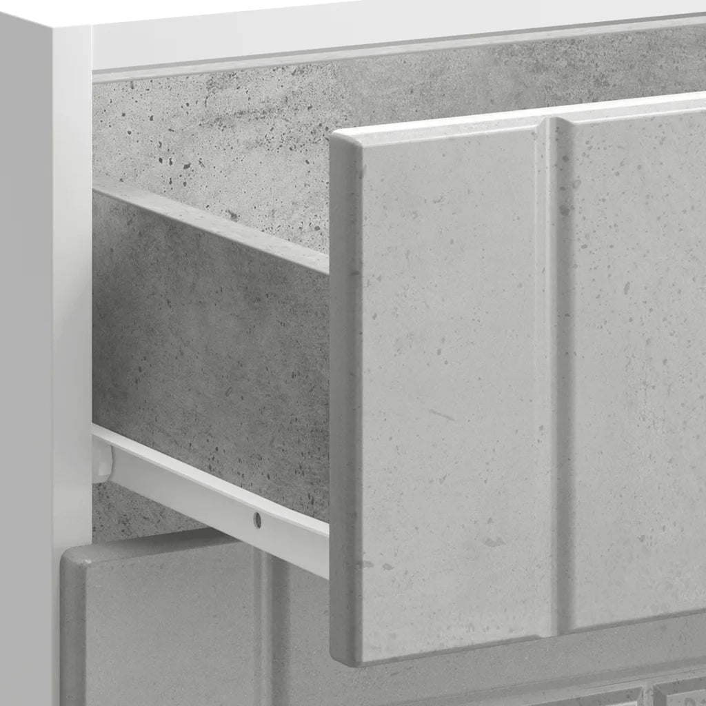 Base da Cucina Lucca Grigio Cemento in Legno Multistrato 854273