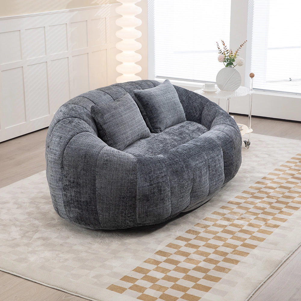 Pouf - Xylo - Chenile grigio interno/esterno