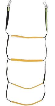 Scalea Portatile Antiscivolo Ripiegabile Leggera - 4 Gradini - Acciaio Inossidabile Nero