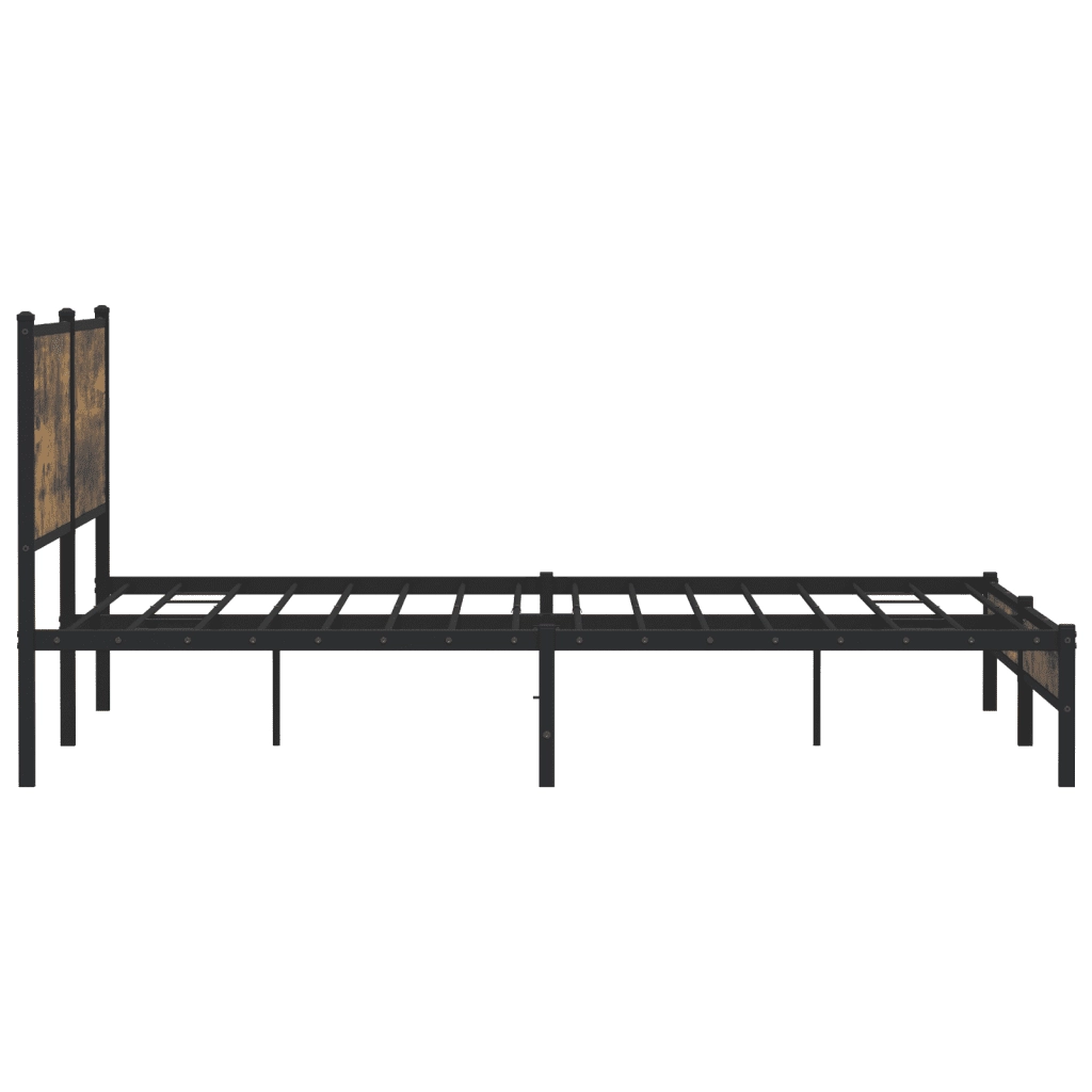 Giroletto senza Materaso in Metallo Rovere Fumo 193x203 cm 3301379