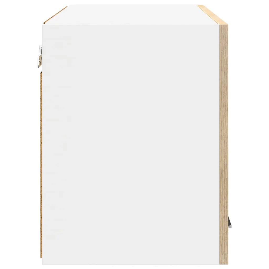 Armadio pensile 2 pcs Quercia Sonoma e Bianca 60 x 31 x 40 cm 884167