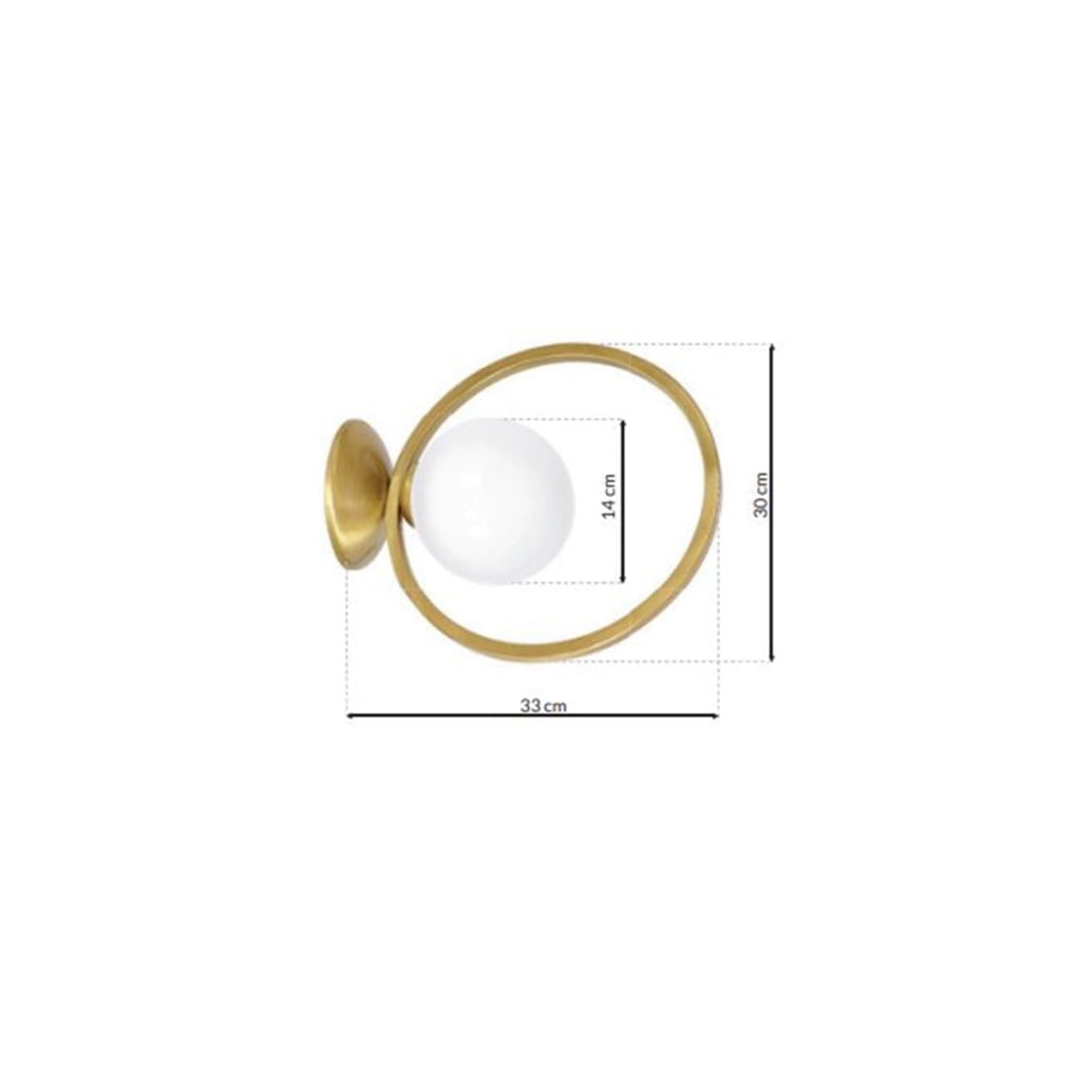 Applique 1 luce Vienna Milagro MLP5572 oro/bianco E14 40W