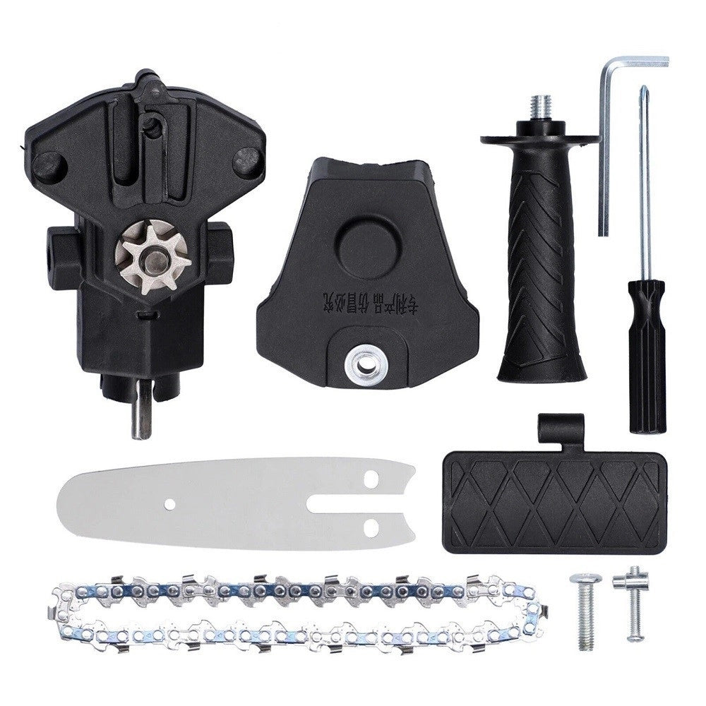 Trade Shop - Kit Conversione Modifica Da Trapano A Motosega Mini Elettrosega Lama 6" -