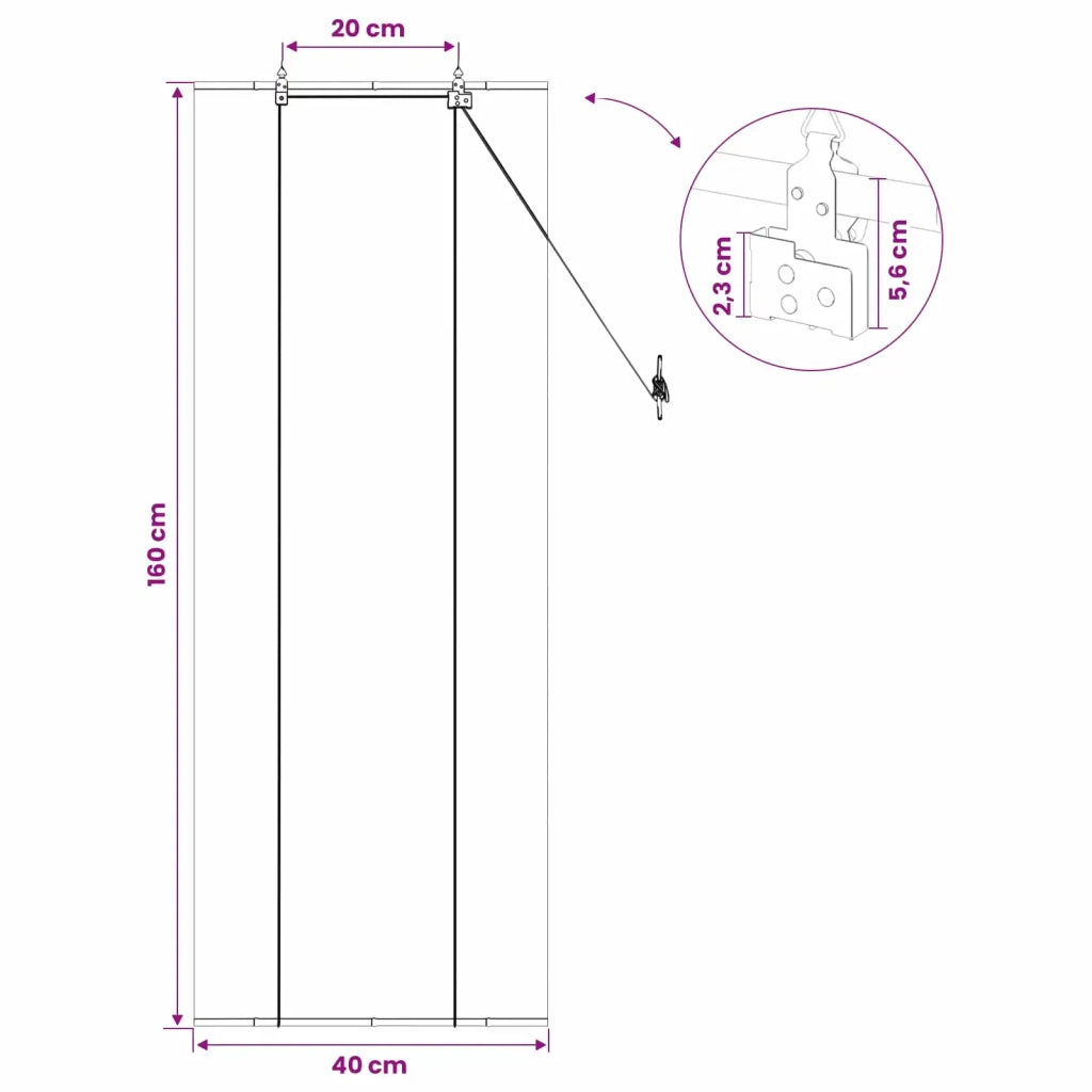 Tenda a rullo Grigio 40 x 160 cm Bambù 42039712