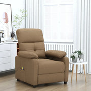 Poltrona Massaggiante Marrone in Tessuto 289676