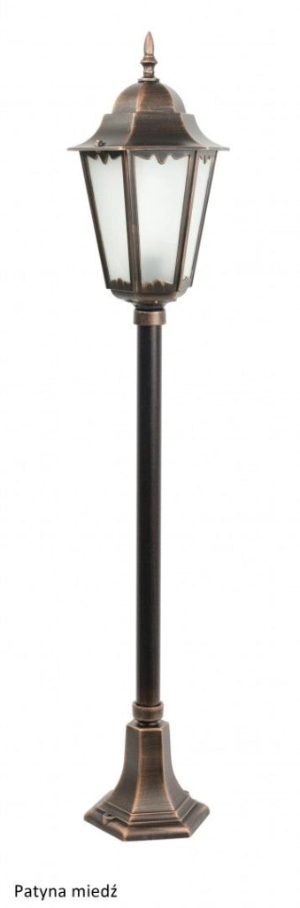 Lampada da giardino SU-MA Retro 115cm E27 nera IP43