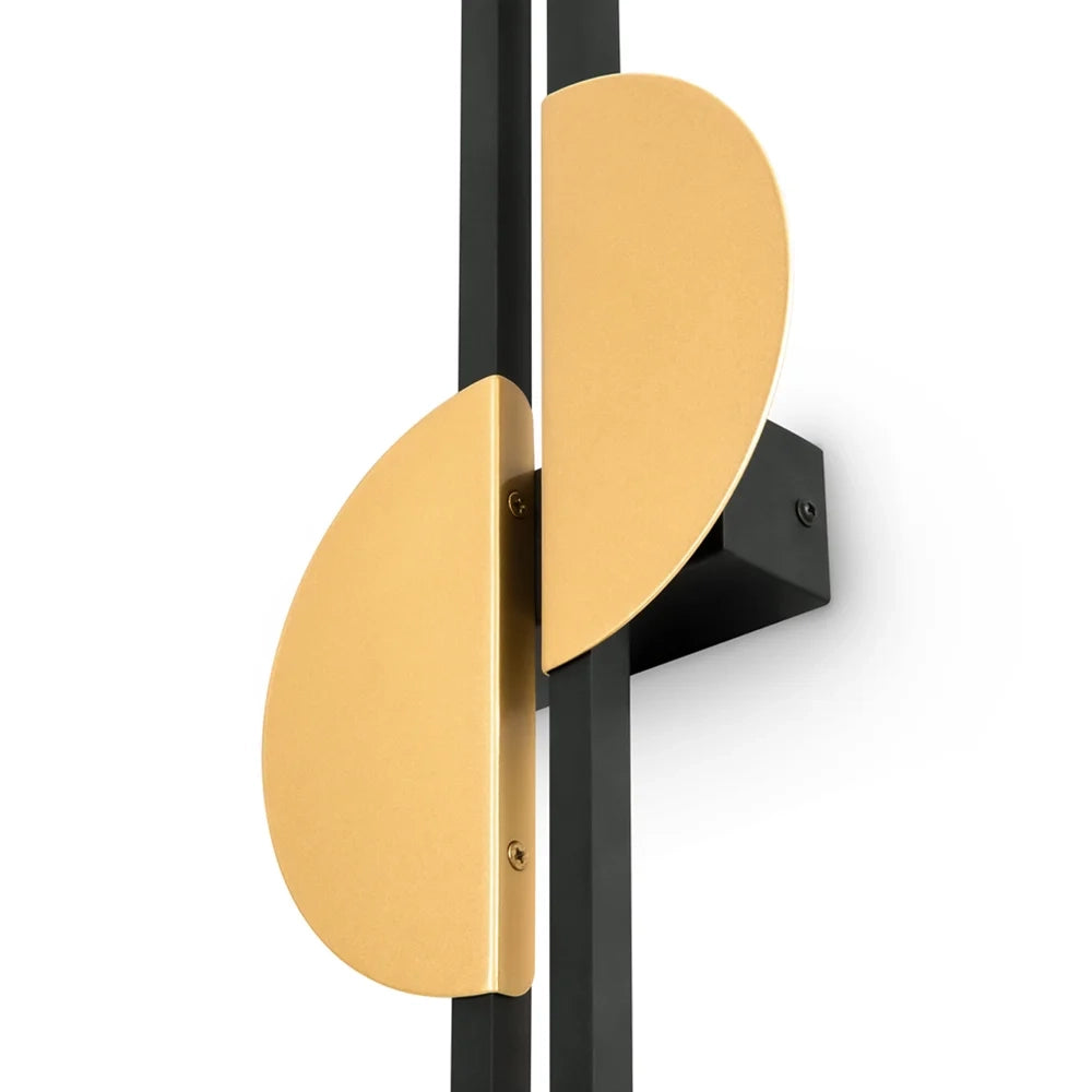 Maytoni applique moderna Skyline 2 luci LED integrato nero metallo