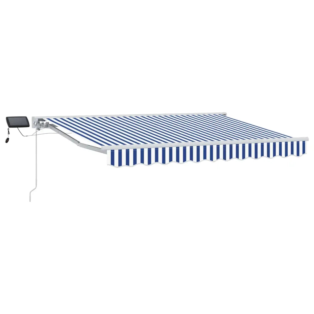 Cornice per Tenda Manuale con LED Blu e Bianco 3,5 x 2 m 3420534