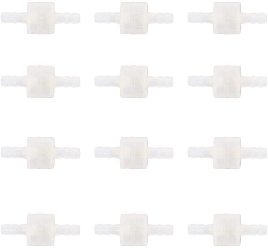 Valvola di ritorno senza odore - buona resistenza all'ozono - 6mm - resistente alla corrosione - accessori per apparecchiature mediche - trasparente