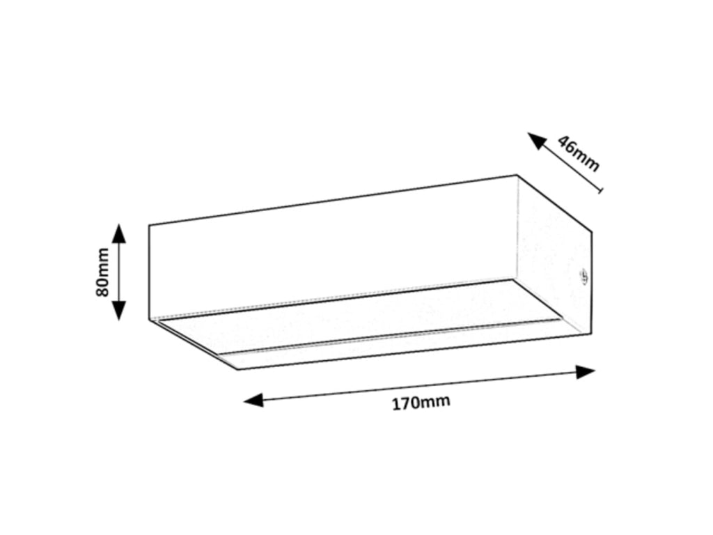 Applique esterna LED 9W IP65 4000K Halden nera Rabalux