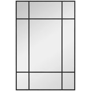Specchio da Parete con Montaggio Verticale e Orizzontale ¨C Minimal ¨C 90x60 cm Nero