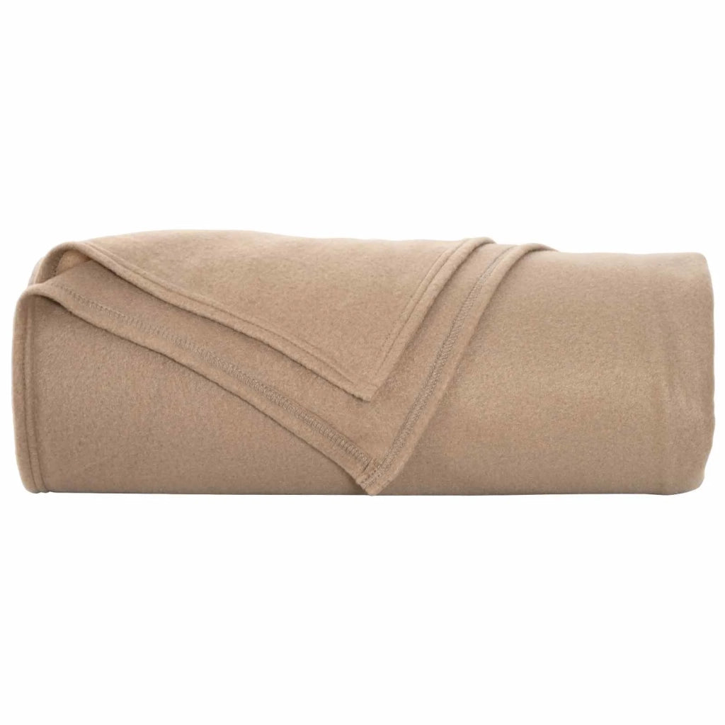 Coperte da Pile 6 pcs Cammello 350 x 270 cm Panno